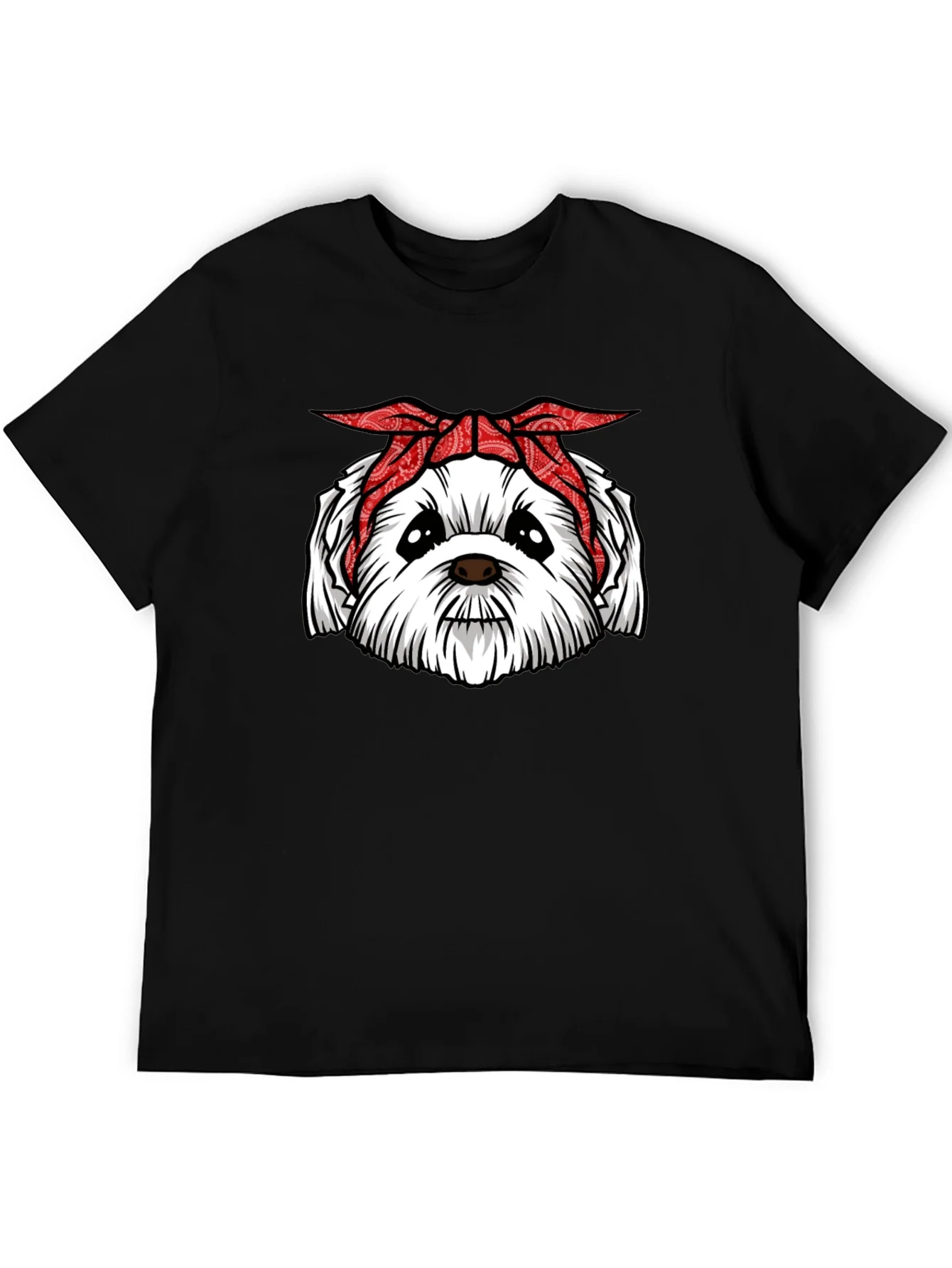 Bandana Dog Graphic T-Shirt - Cool Canine Tee