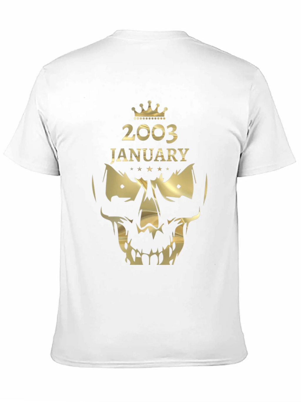 2003 January Skull Graphic T-Shirt