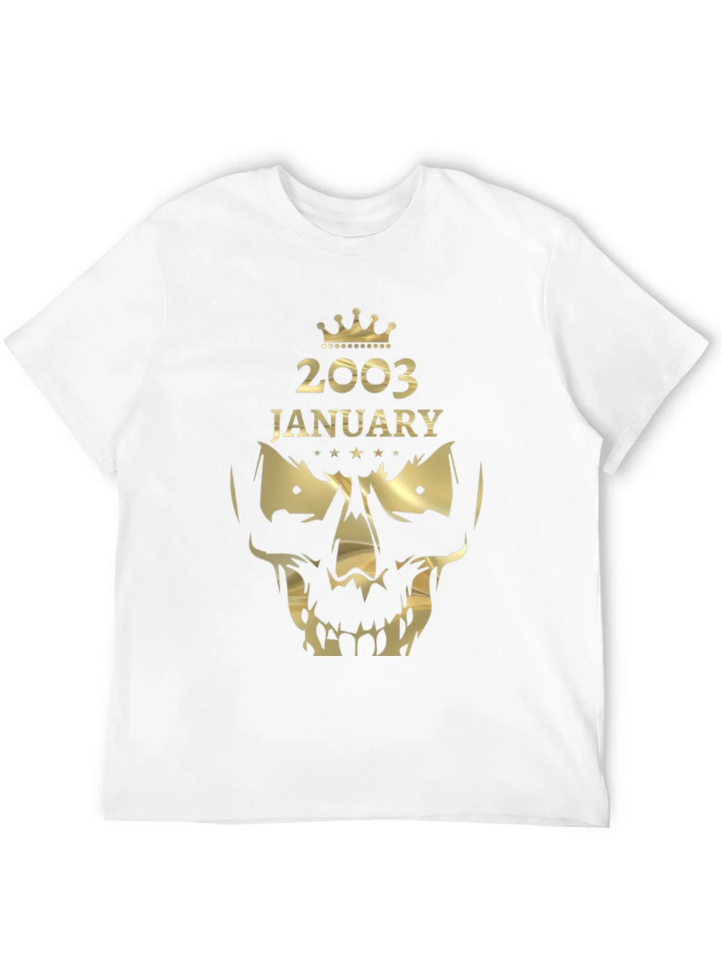 2003 January Skull Graphic T-Shirt