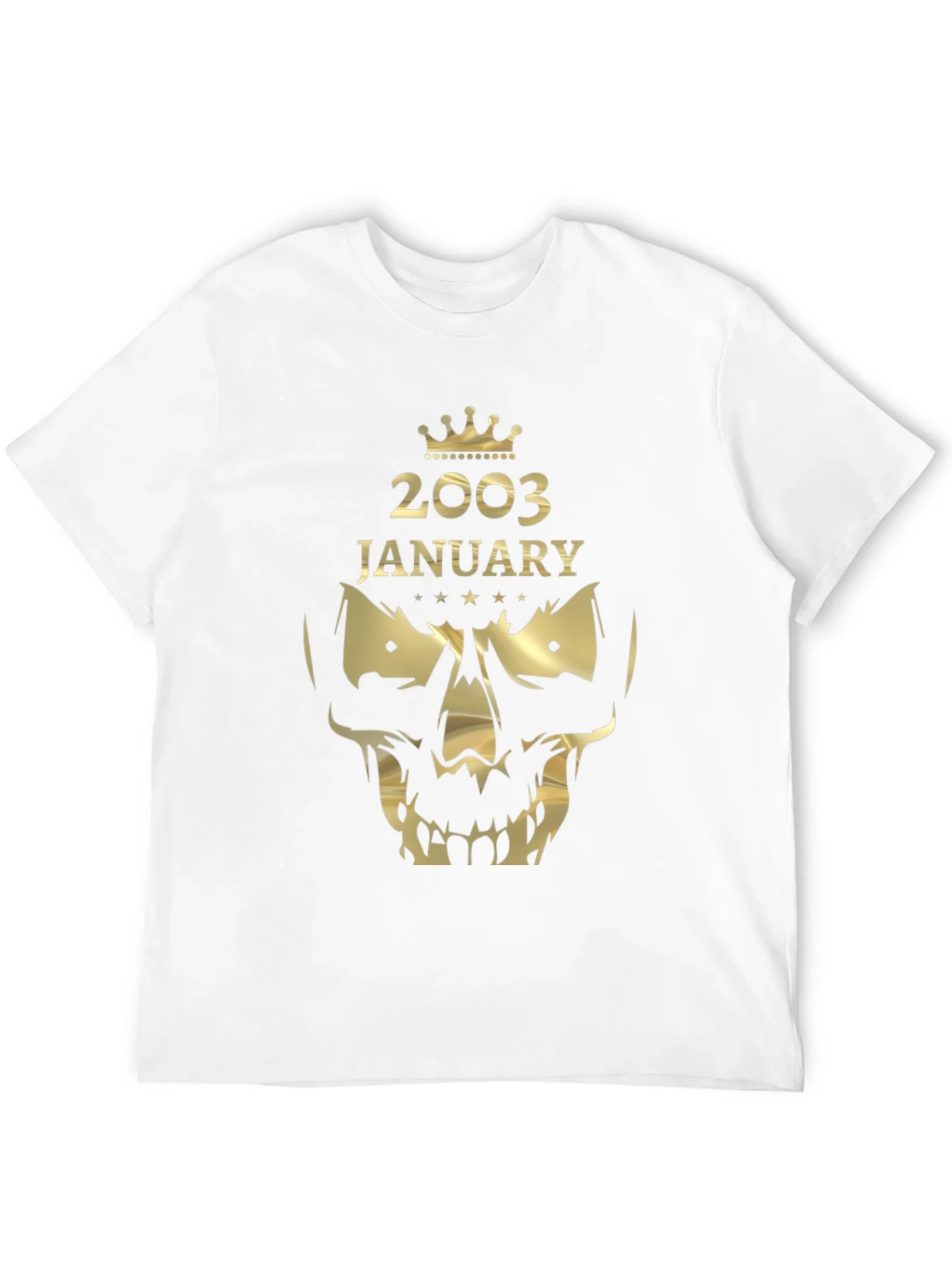 2003 January Skull Graphic T-Shirt