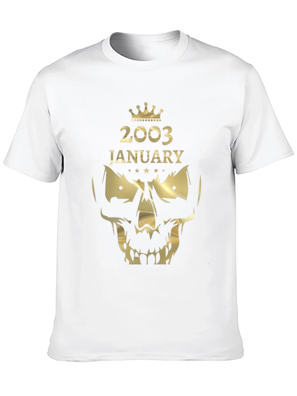 2003 January Skull Graphic T-Shirt