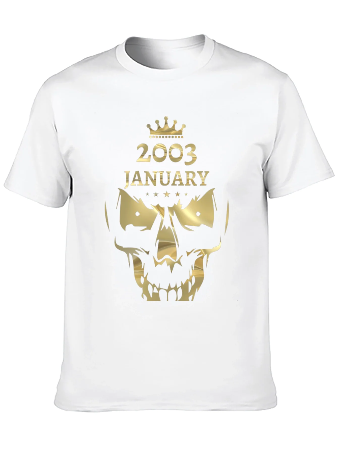 2003 January Skull Graphic T-Shirt