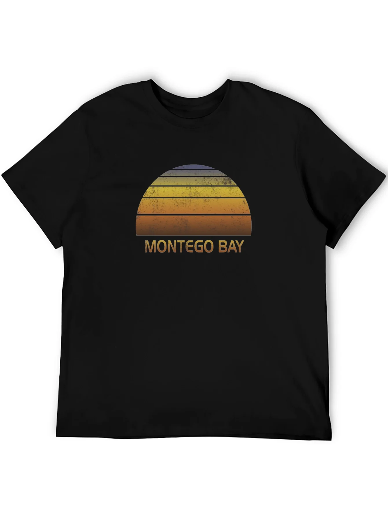 Montego Bay Retro Sunset Graphic T-Shirt