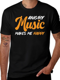 Angry Music Makes Me Happy T-Shirt