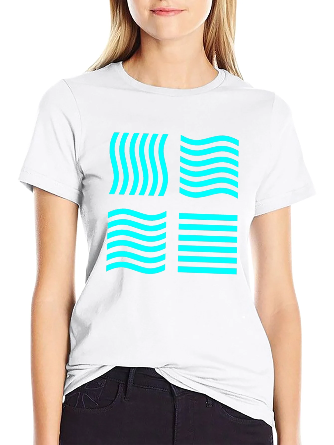 Aqua Grid Tee - Element Graphic Black T-Shirt