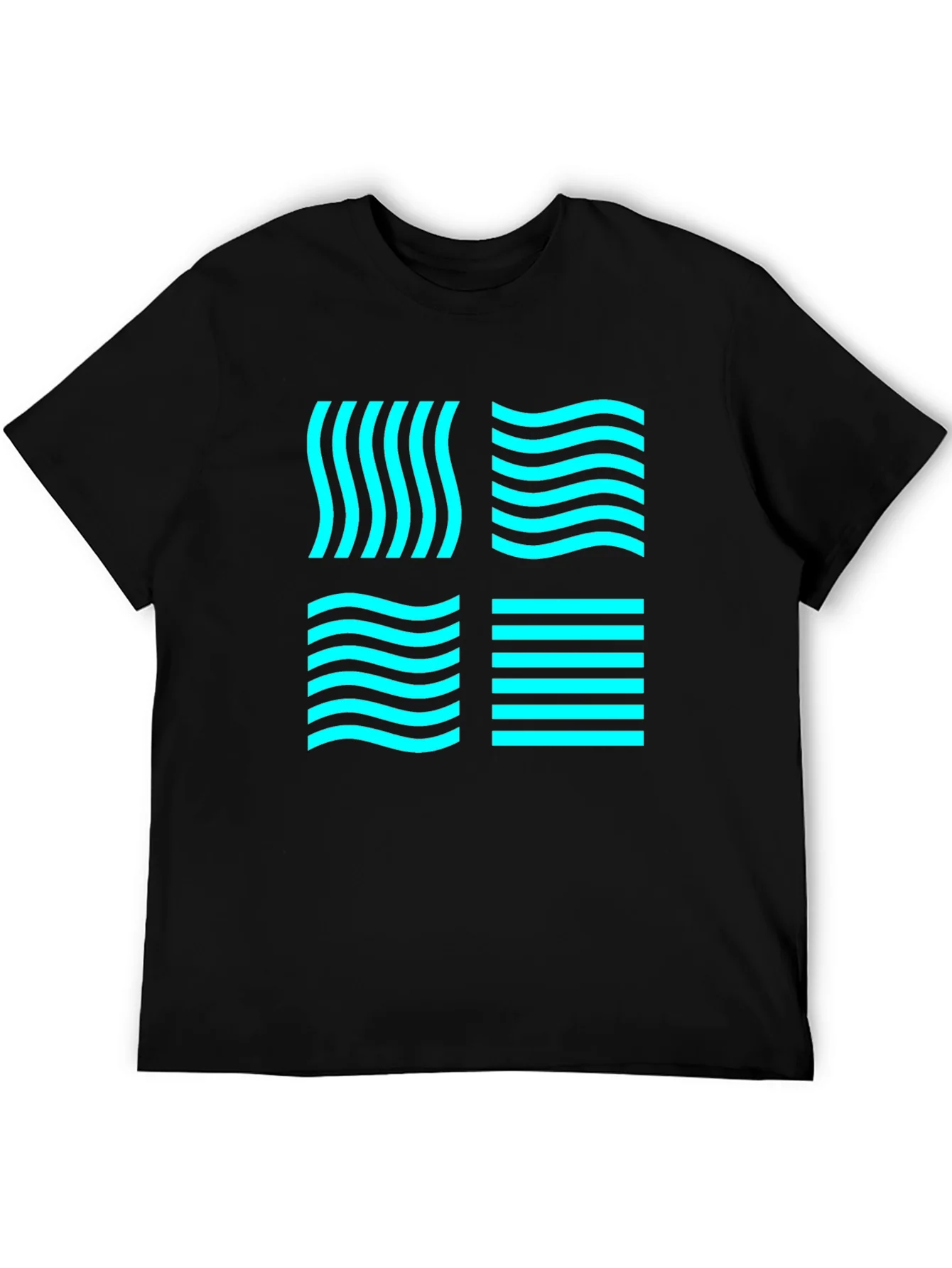 Aqua Grid Tee - Element Graphic Black T-Shirt