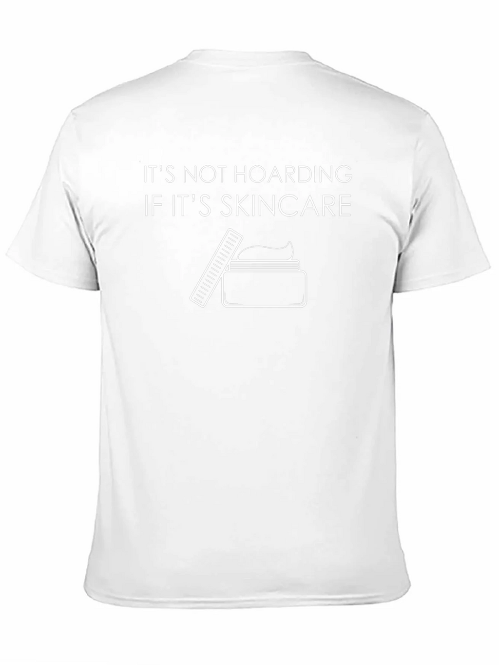 Skincare Hoarding Graphic Tee - Black Cotton T-Shirt
