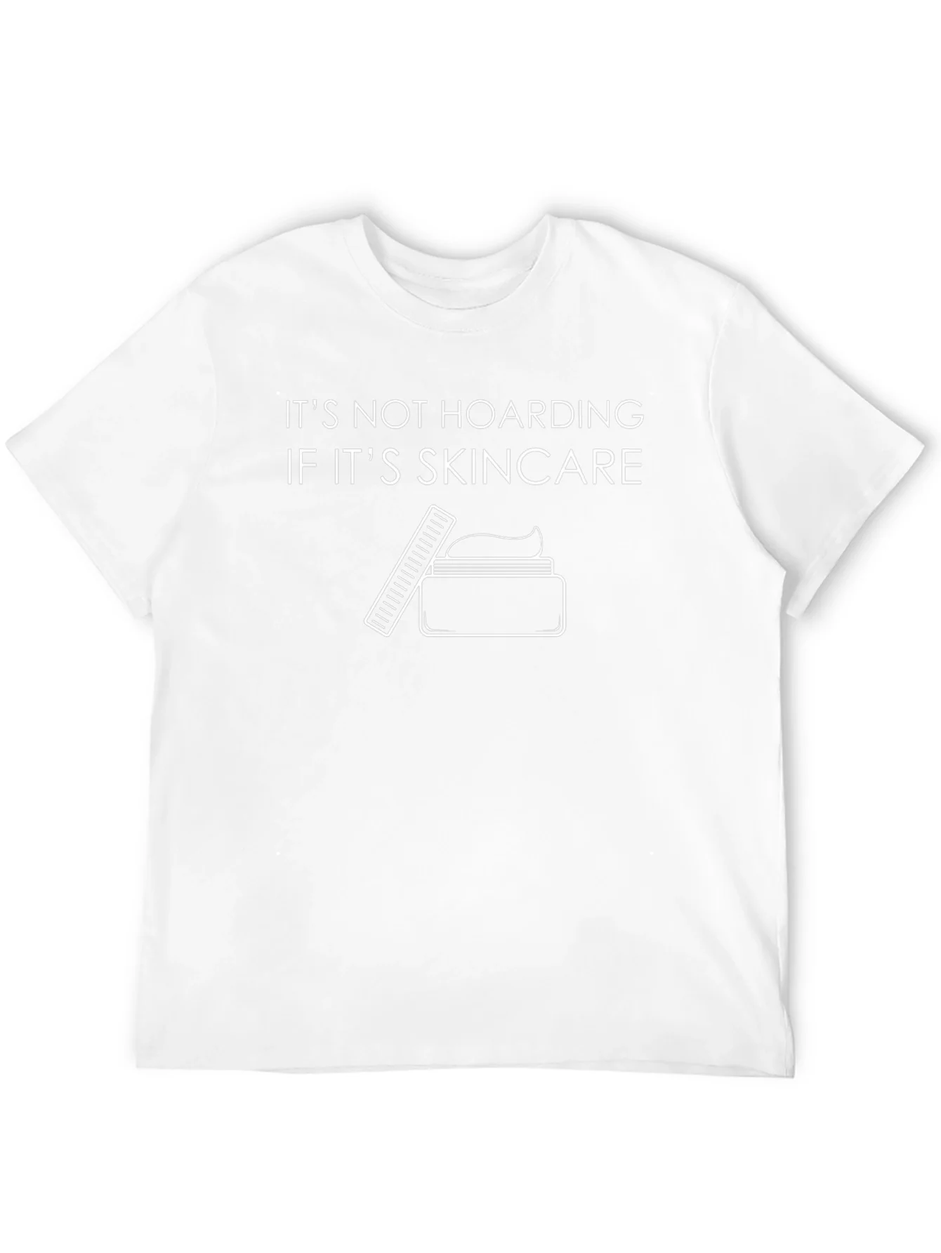 Skincare Hoarding Graphic Tee - Black Cotton T-Shirt