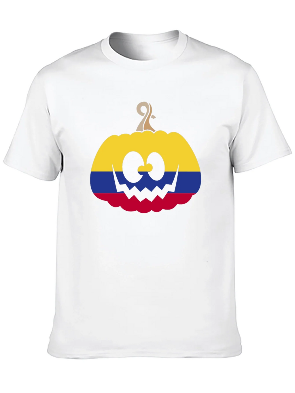 Colombia Flag Pumpkin Halloween T-Shirt