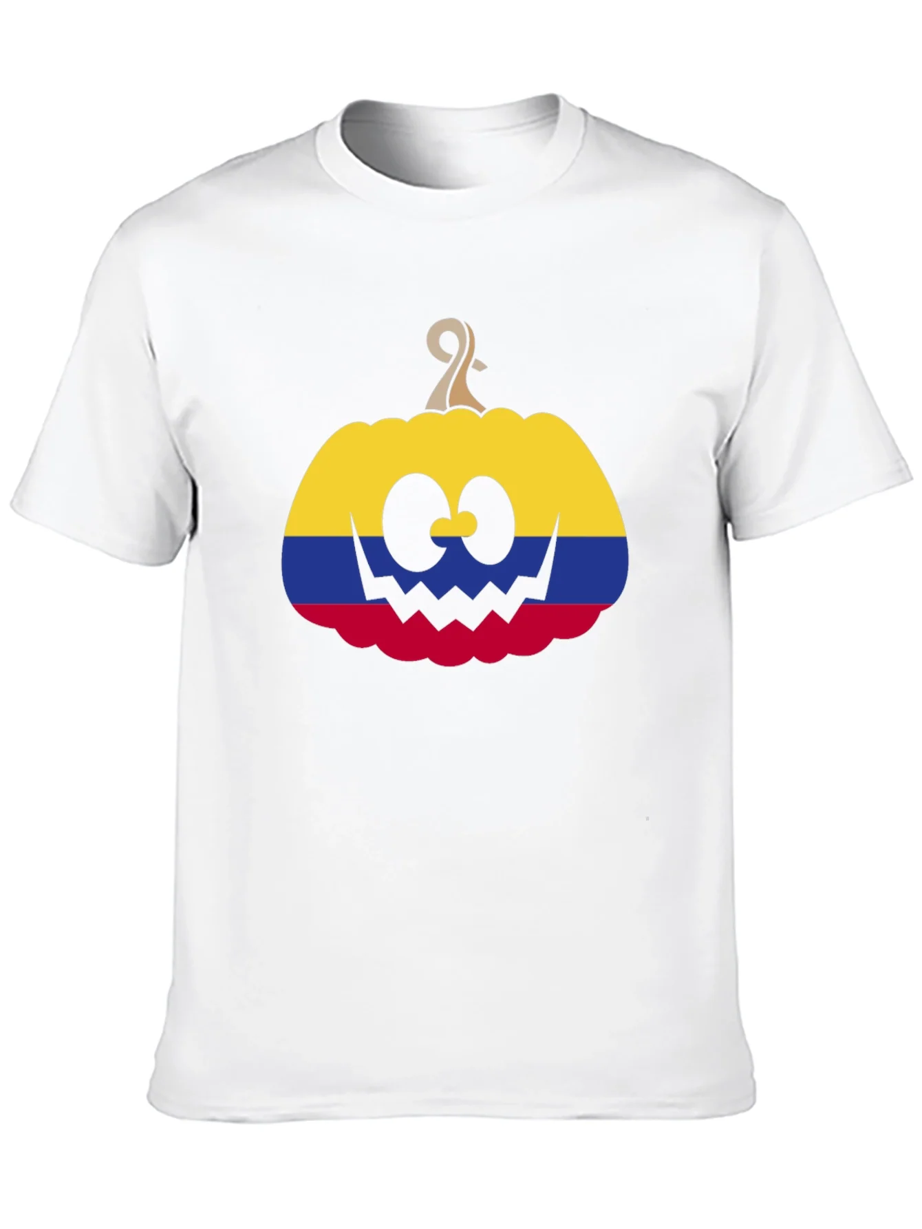 Colombia Flag Pumpkin Halloween T-Shirt