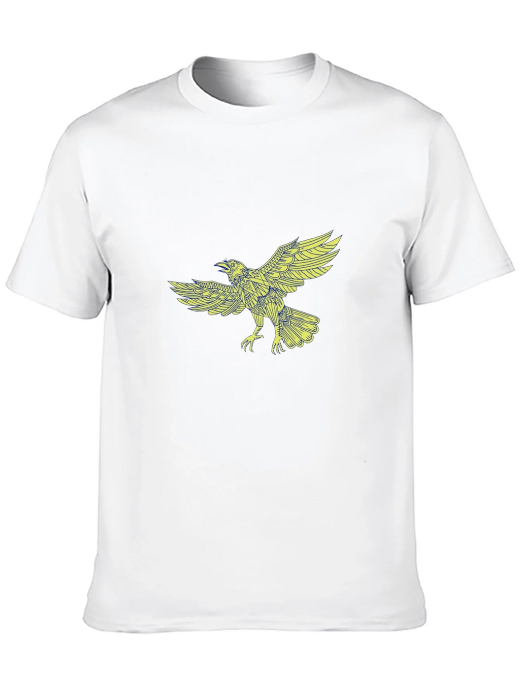 Raven Graphic Print Black T-Shirt