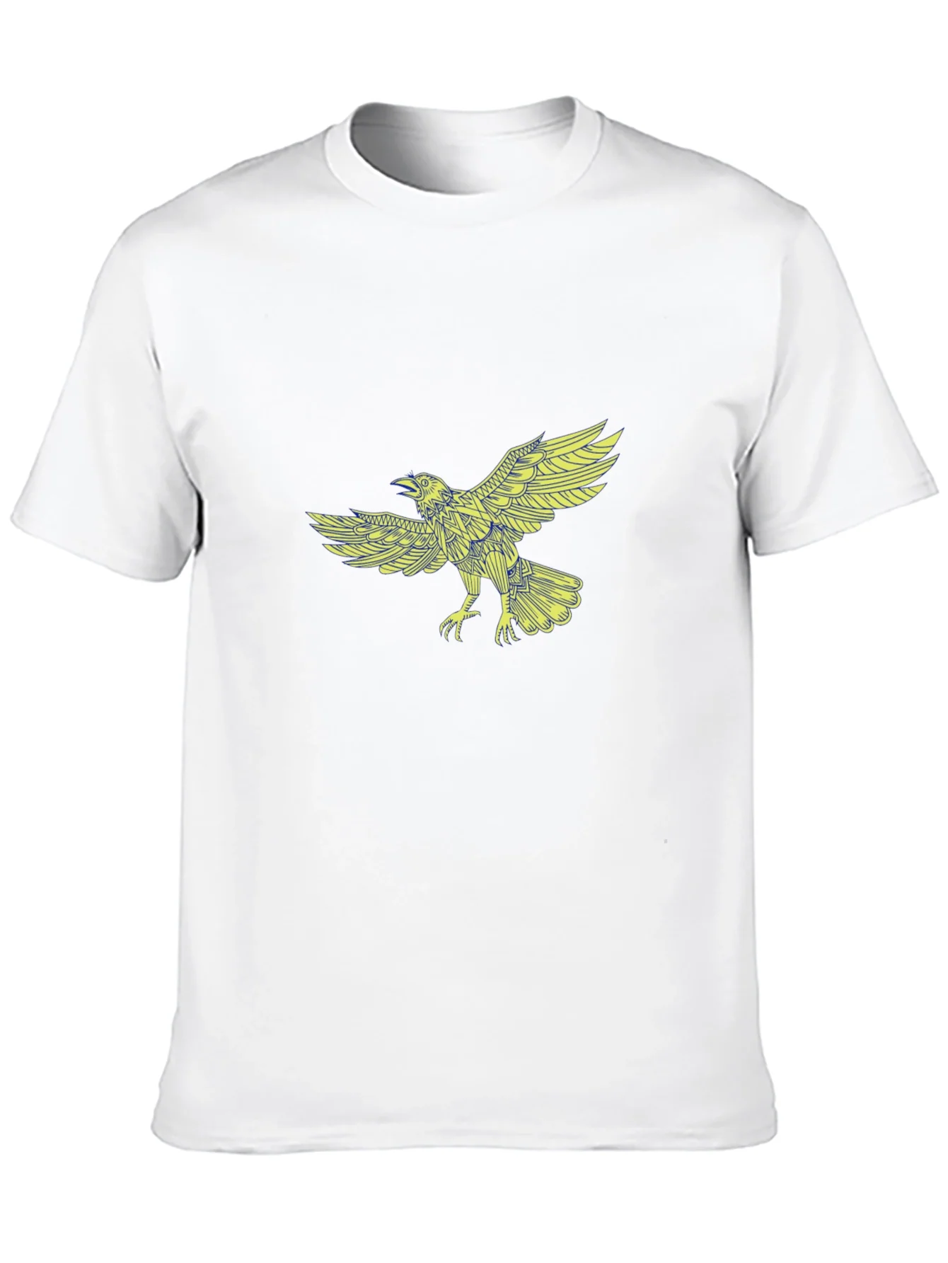 Raven Graphic Print Black T-Shirt