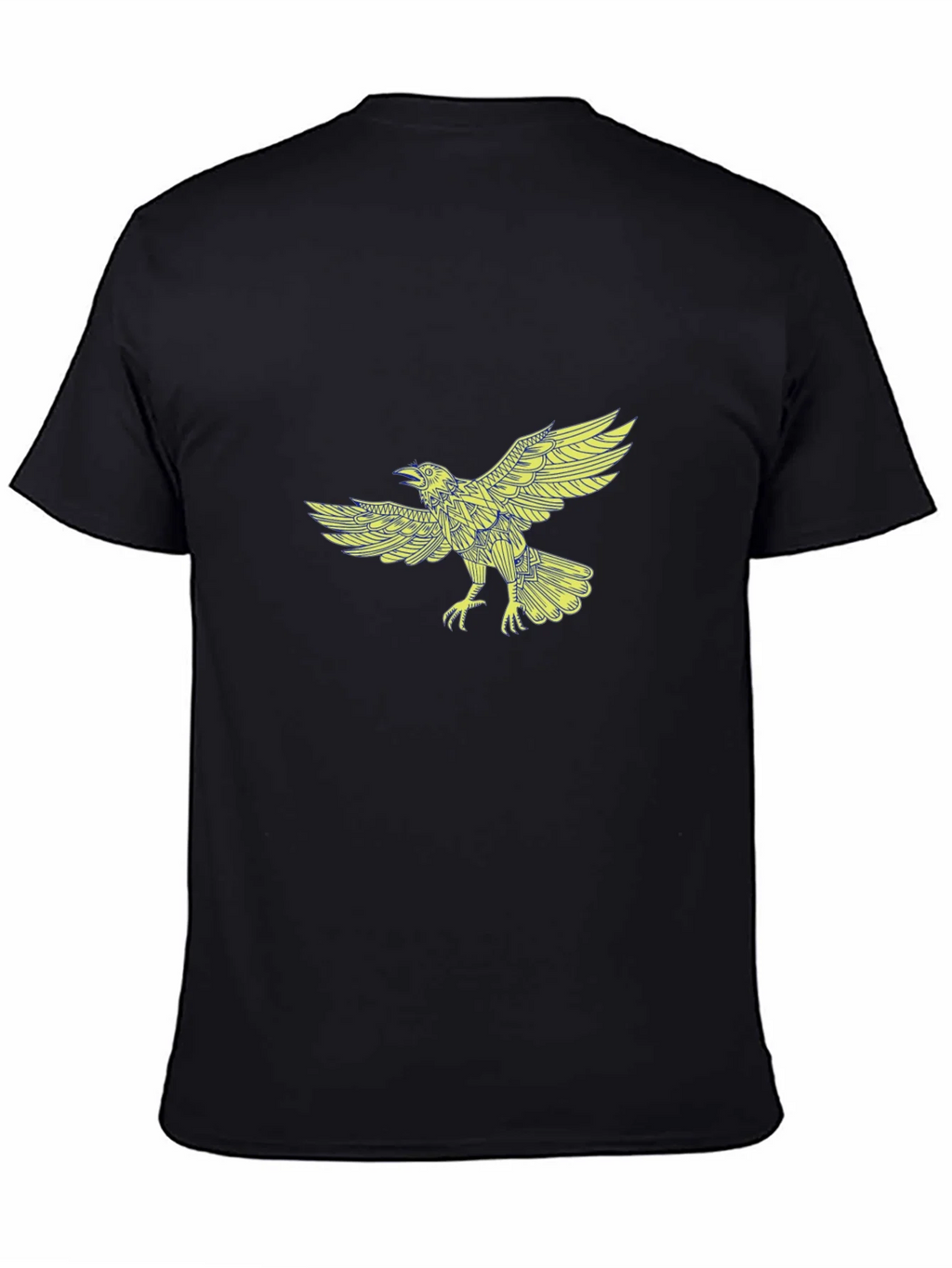 Raven Graphic Print Black T-Shirt