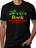 Lovers Rock Reggae Music Black T-Shirt