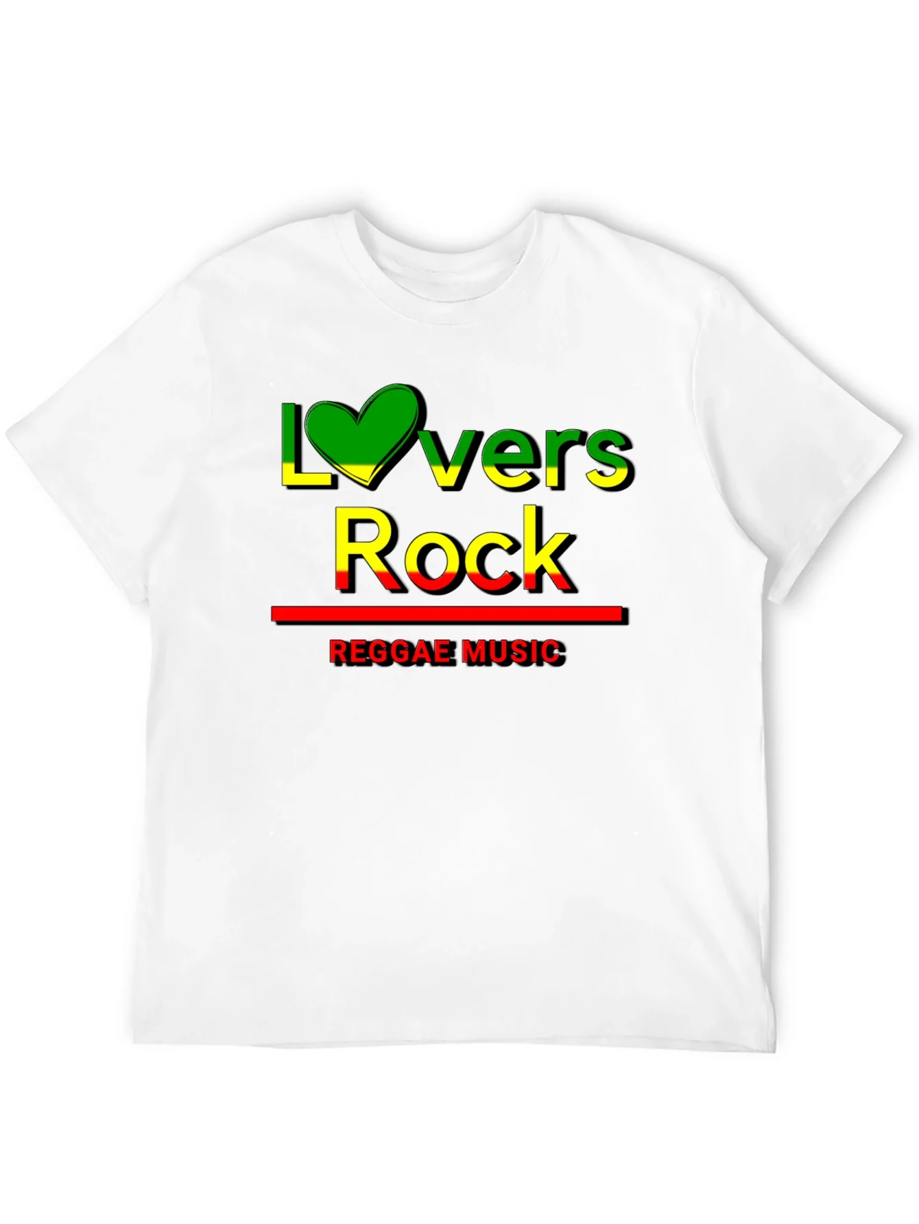 Lovers Rock Reggae Music Black T-Shirt