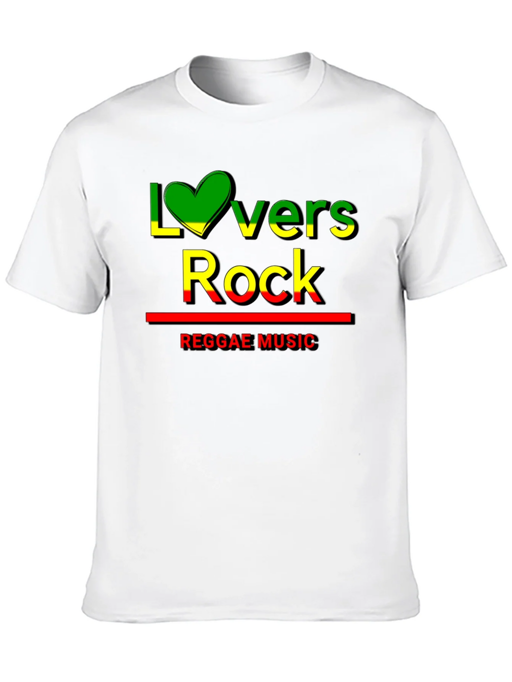 Lovers Rock Reggae Music Black T-Shirt