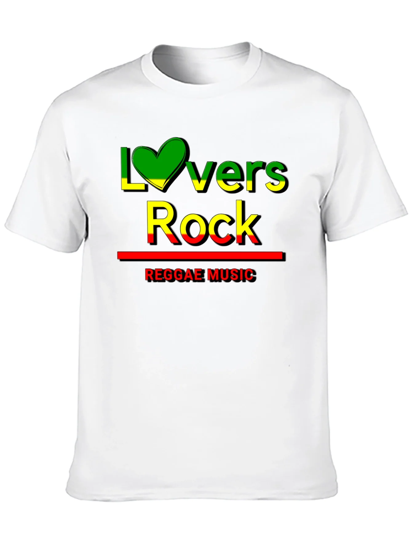 Lovers Rock Reggae Music Black T-Shirt