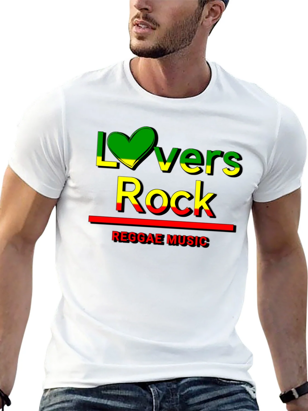 Lovers Rock Reggae Music Black T-Shirt