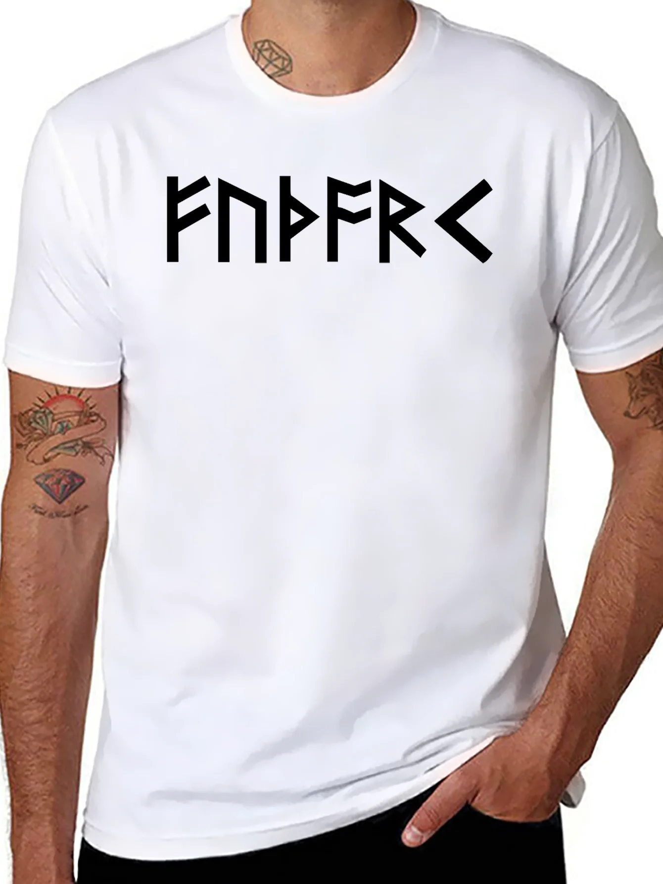 Rune Graphic Black T-Shirt