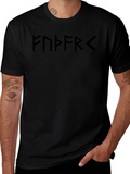 Rune Graphic Black T-Shirt