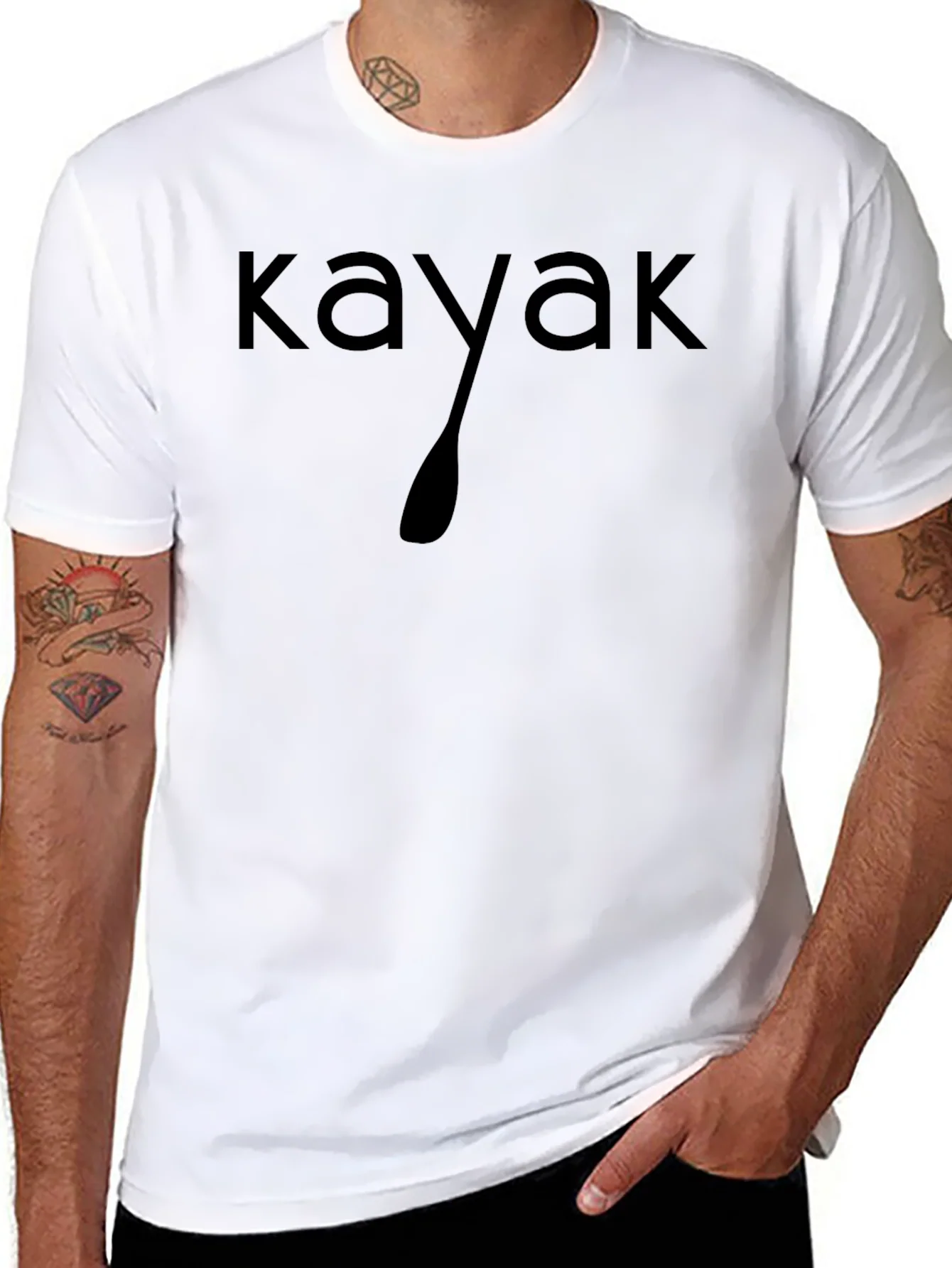Kayak Graphic Tee - Paddle Design