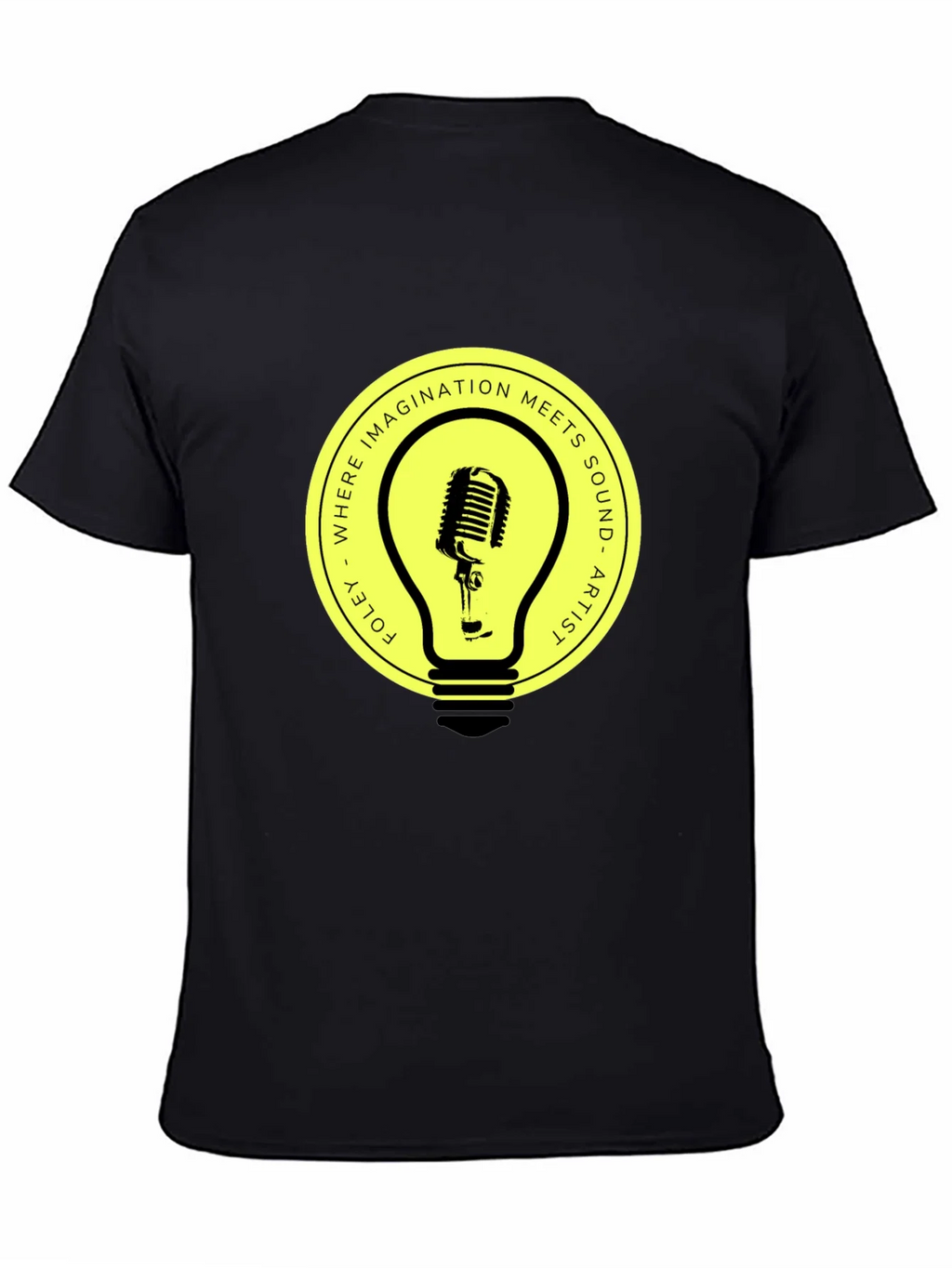Foley Artist Microphone Lightbulb Graphic Tee