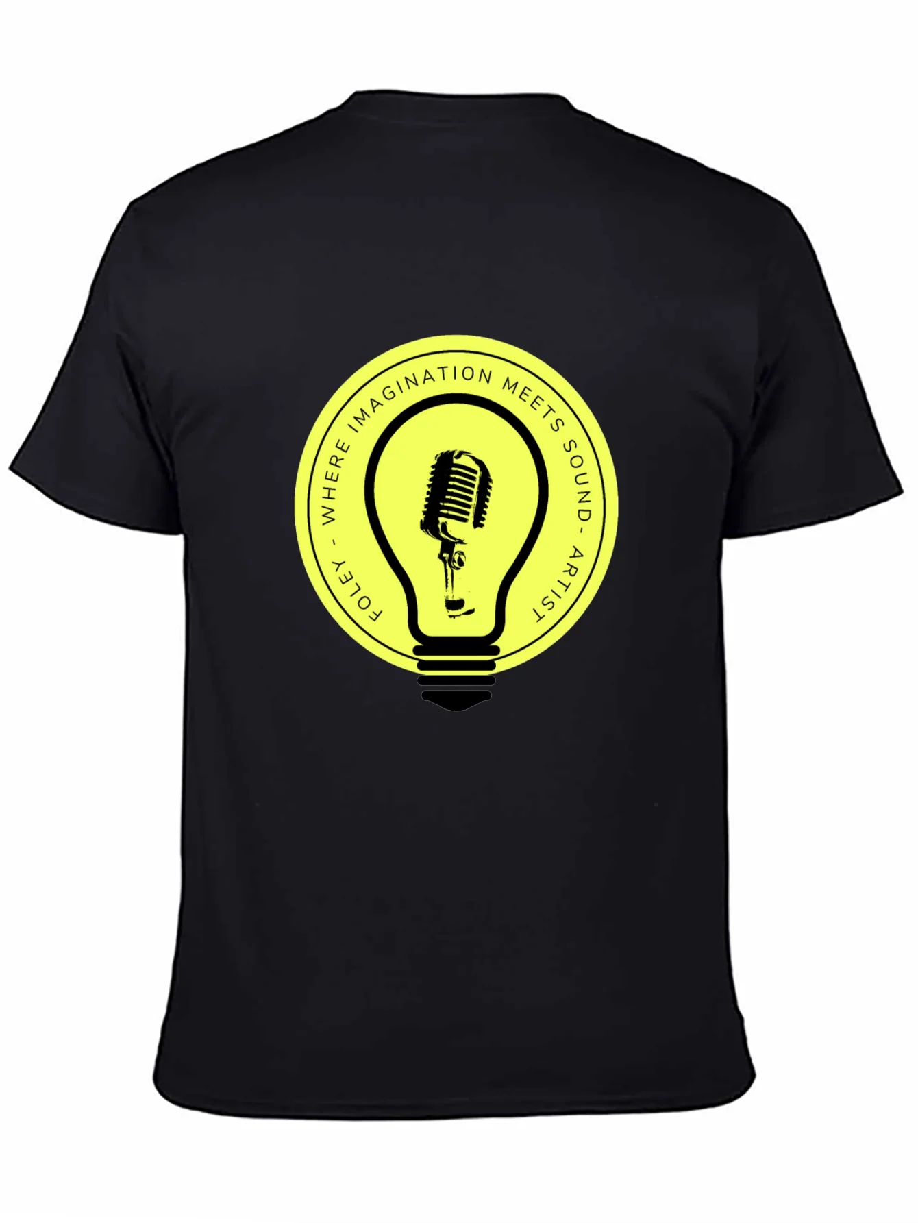 Foley Artist Microphone Lightbulb Graphic Tee