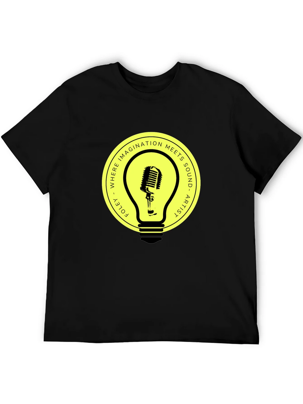 Foley Artist Microphone Lightbulb Graphic Tee