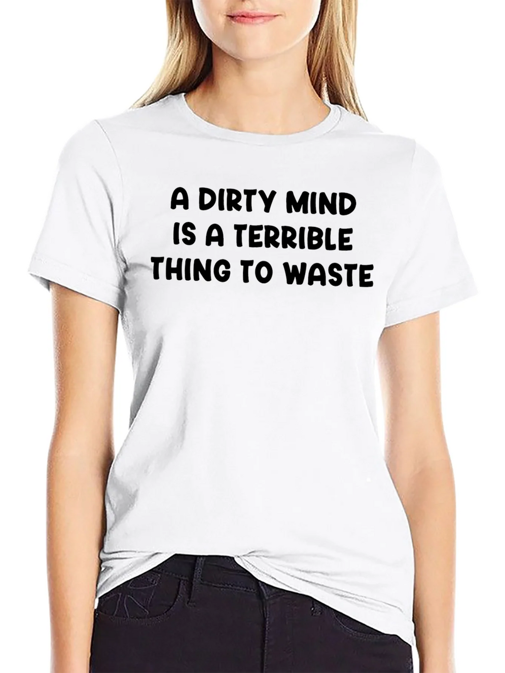 Dirty Mind Mens Black Graphic Tee