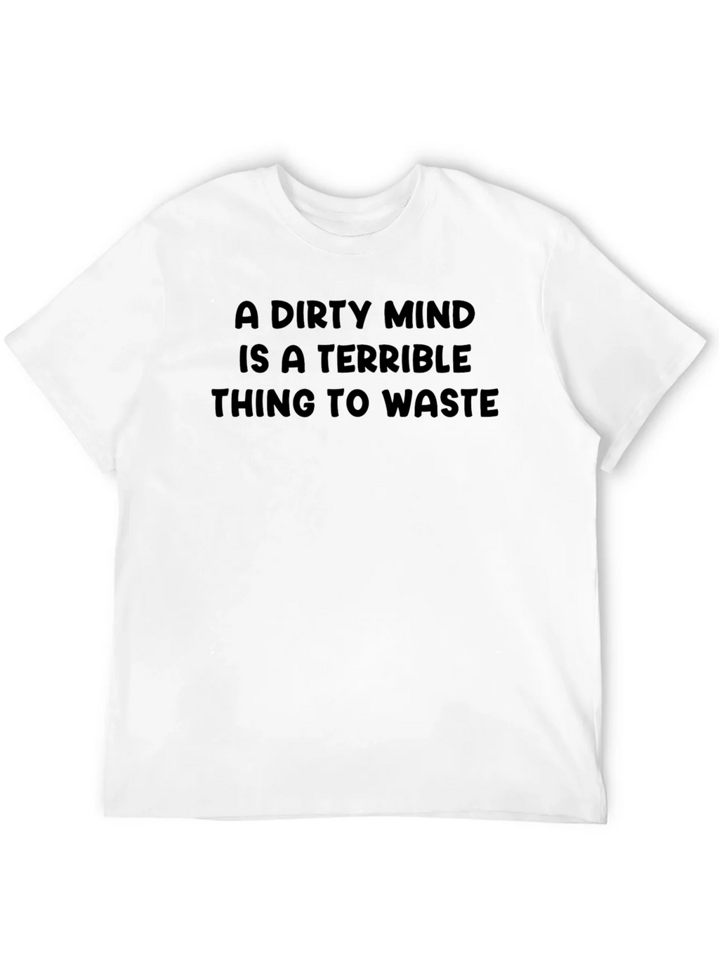 Dirty Mind Mens Black Graphic Tee