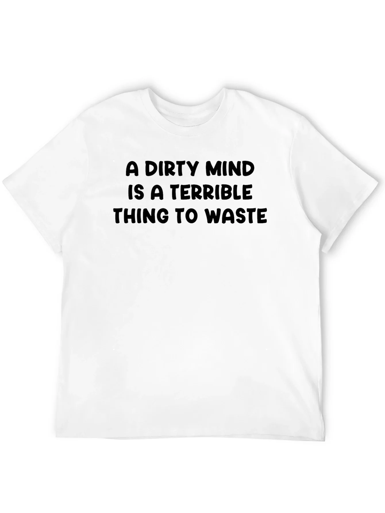 Dirty Mind Mens Black Graphic Tee