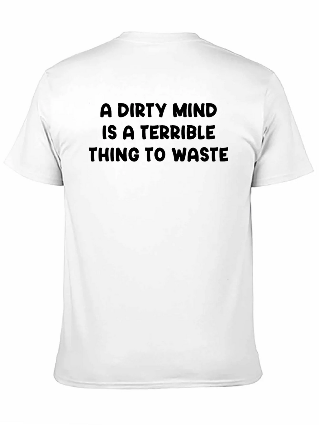 Dirty Mind Mens Black Graphic Tee