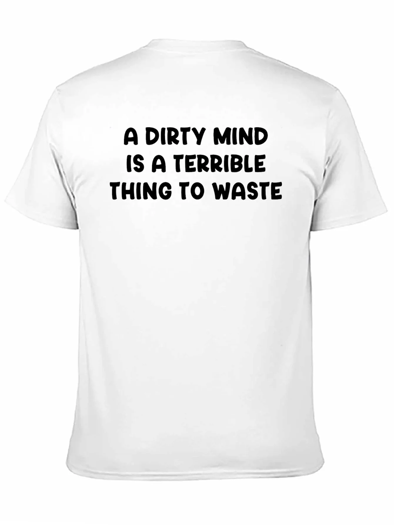 Dirty Mind Mens Black Graphic Tee