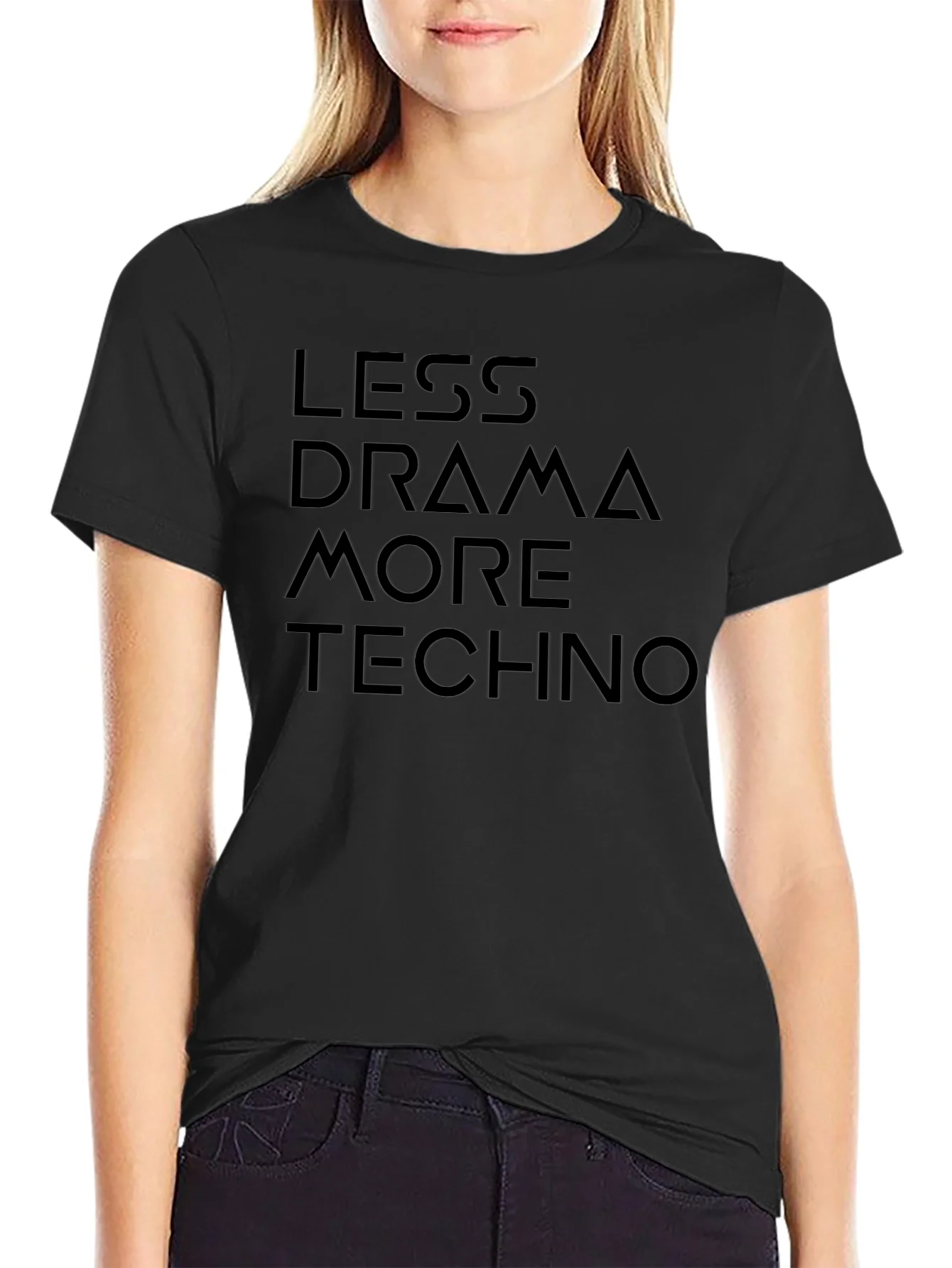 Less Drama More Techno Graphic Tee