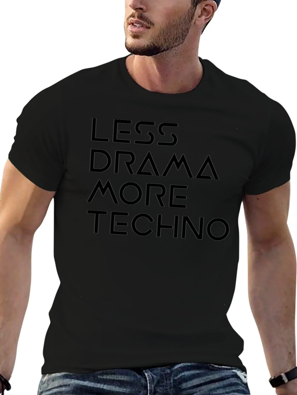 Less Drama More Techno Graphic Tee