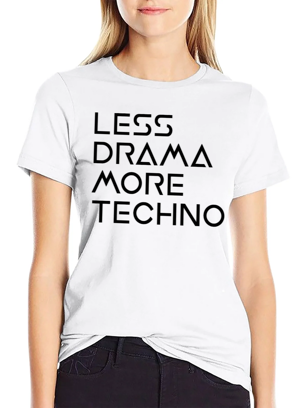 Less Drama More Techno Graphic Tee