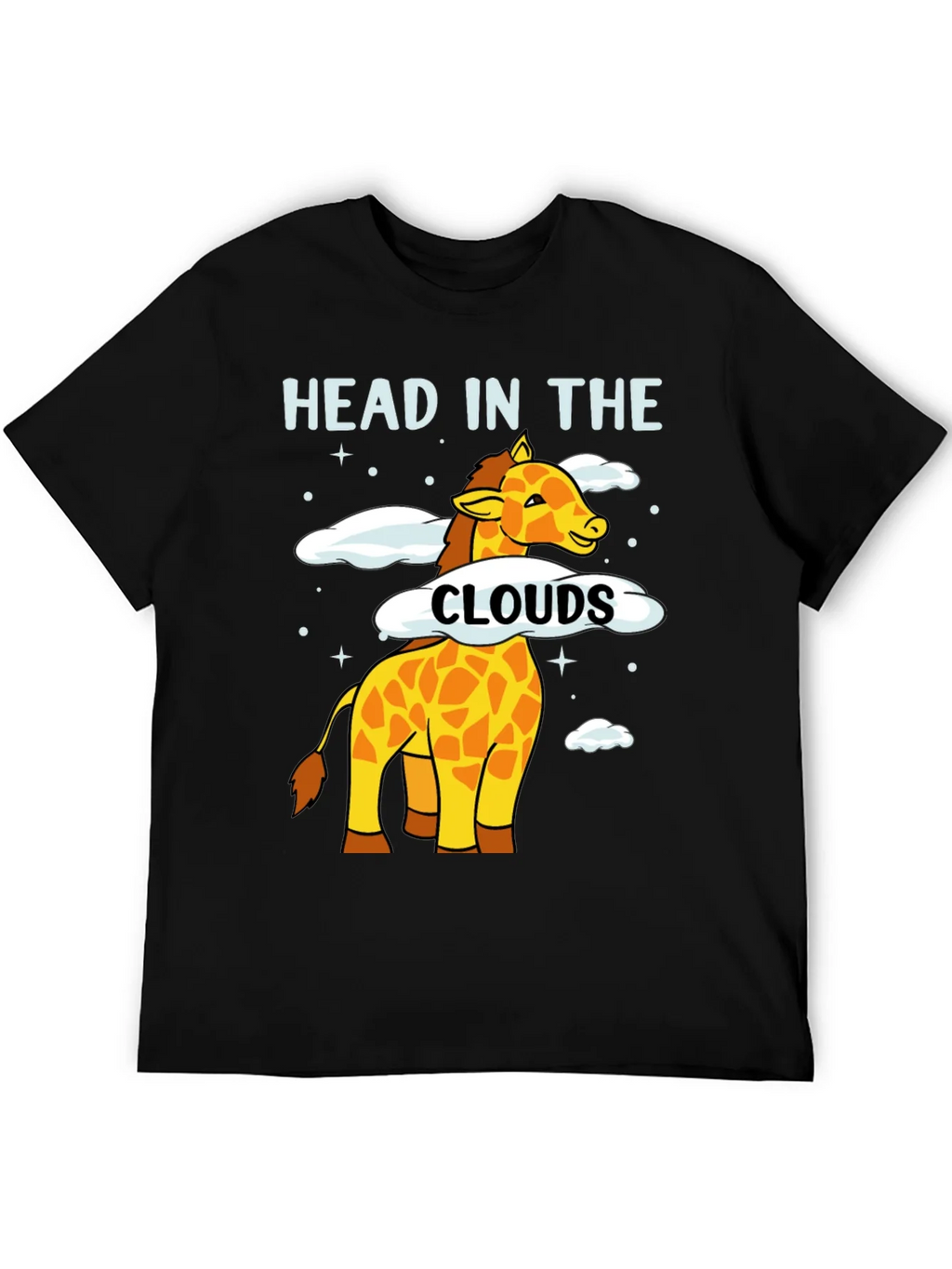 Head in the Clouds Giraffe Graphic T-Shirt