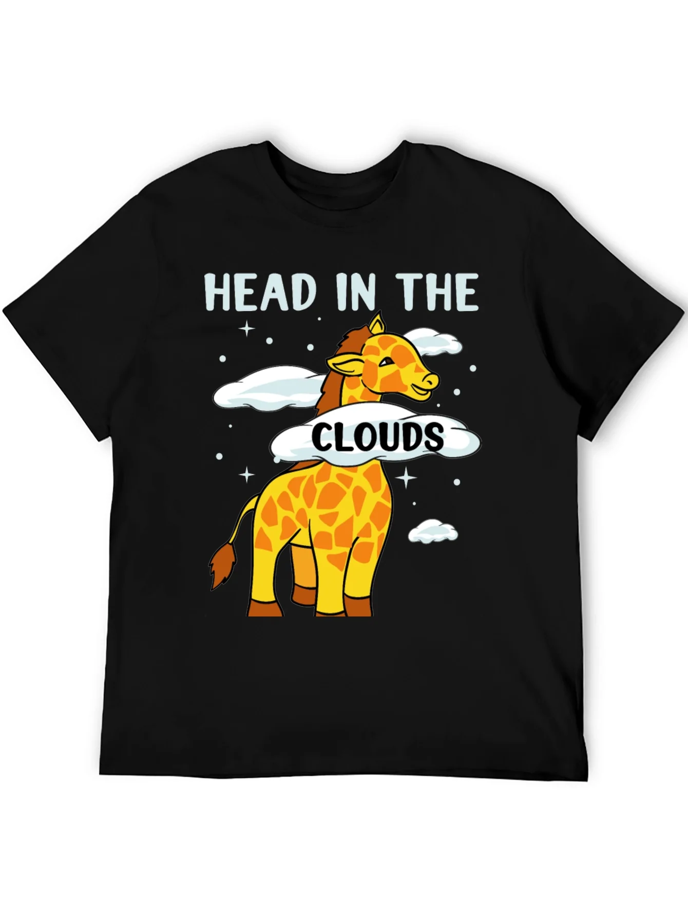 Head in the Clouds Giraffe Graphic T-Shirt