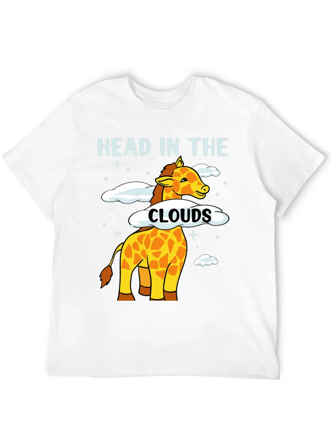 Head in the Clouds Giraffe Graphic T-Shirt