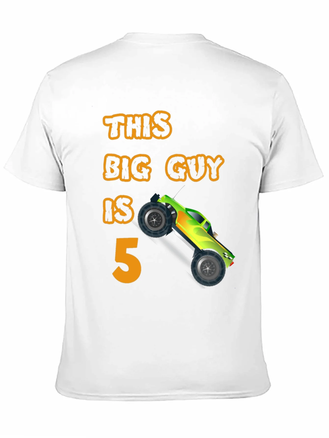 Boys 5th Birthday Monster Truck T-Shirt