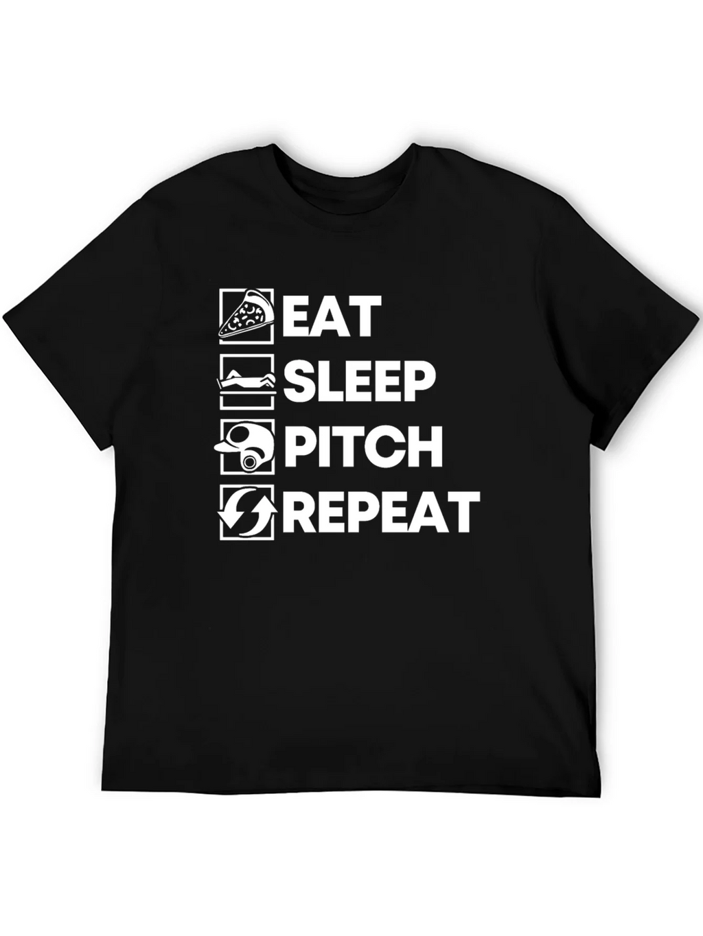 Eat Sleep Pitch Repeat T-Shirt
