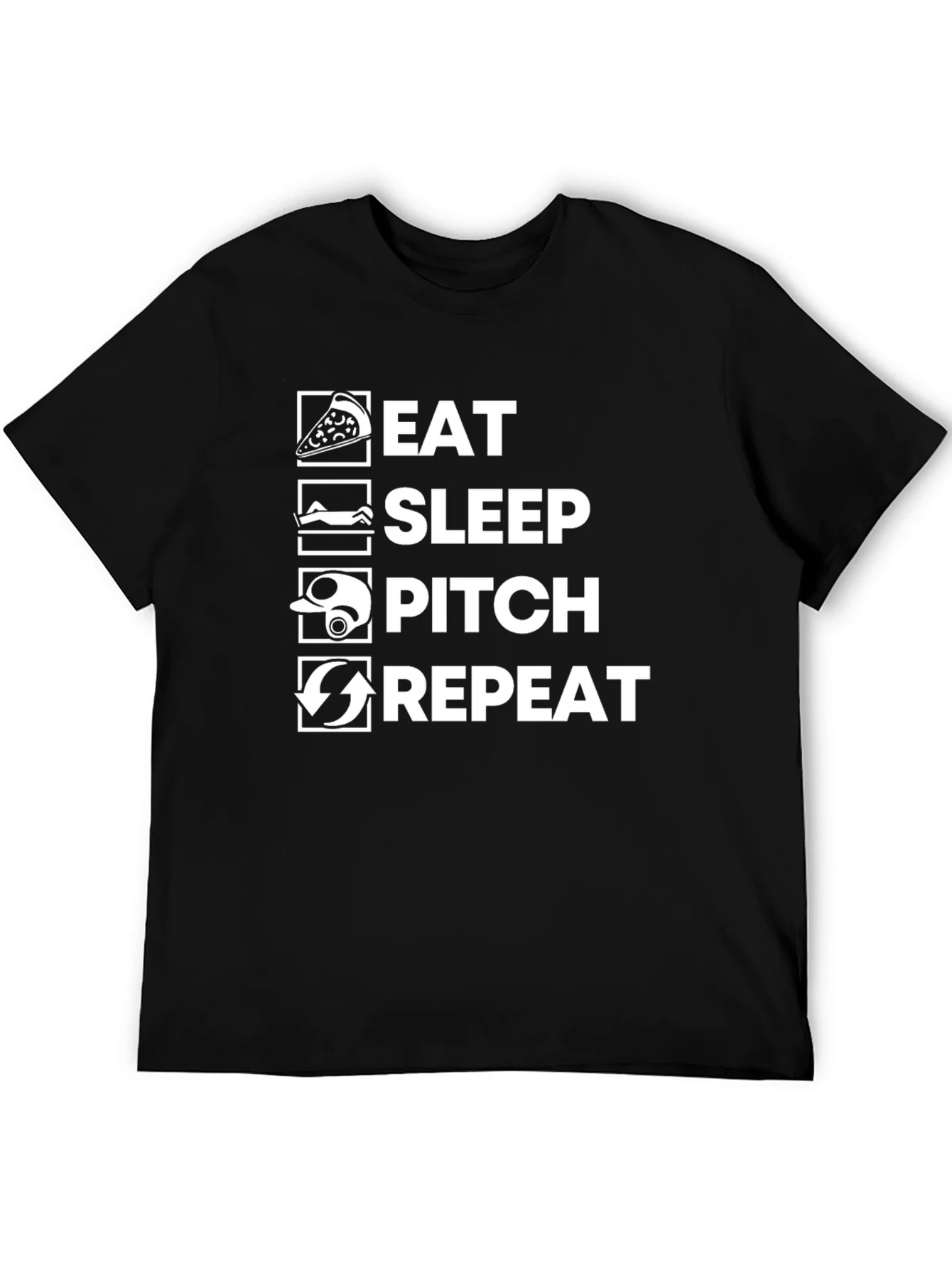 Eat Sleep Pitch Repeat T-Shirt