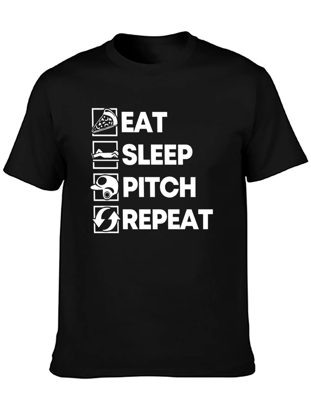Eat Sleep Pitch Repeat T-Shirt