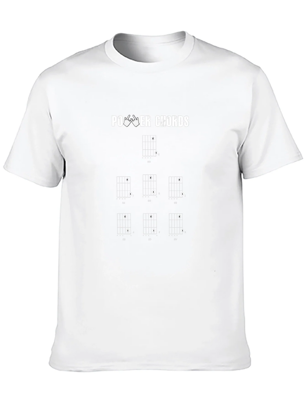 Power Chords Guitarist Black T-Shirt