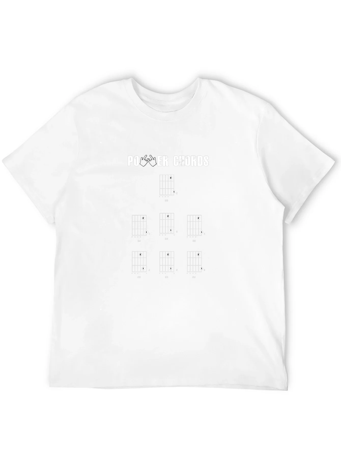 Power Chords Guitarist Black T-Shirt