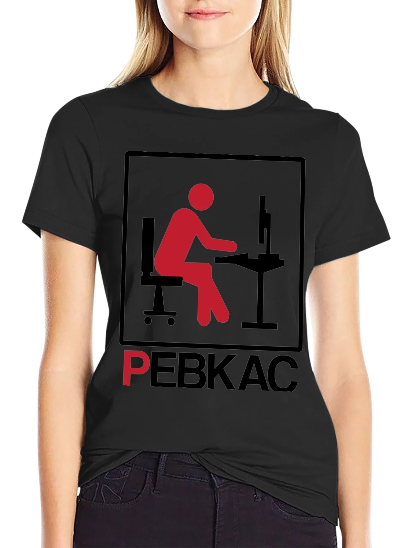 PEBKAC T-Shirt - Problem Exists Between Keyboard and Chair