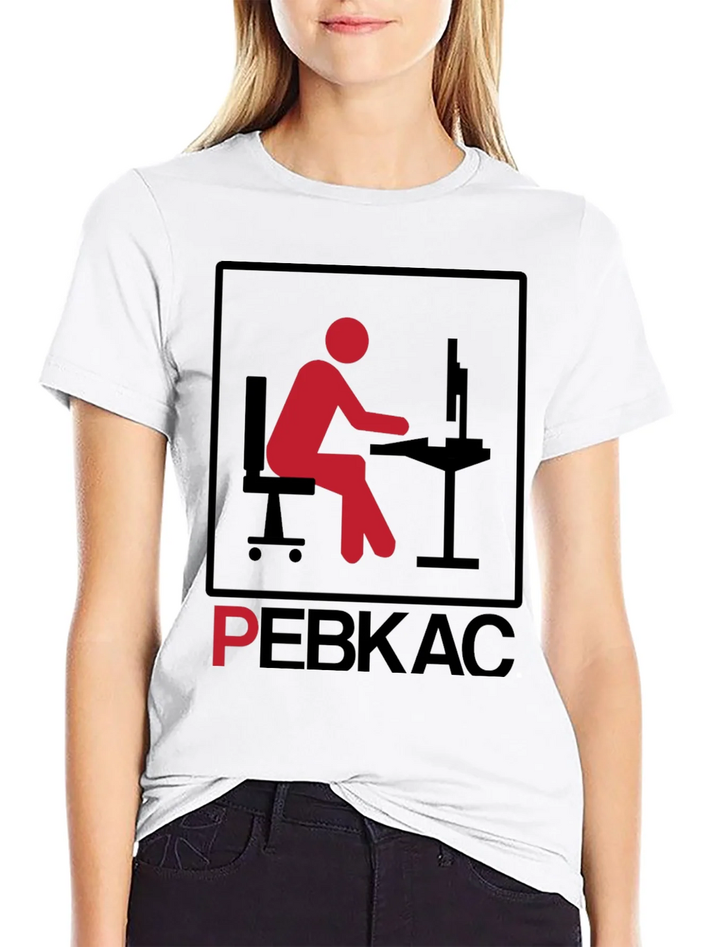 PEBKAC T-Shirt - Problem Exists Between Keyboard and Chair