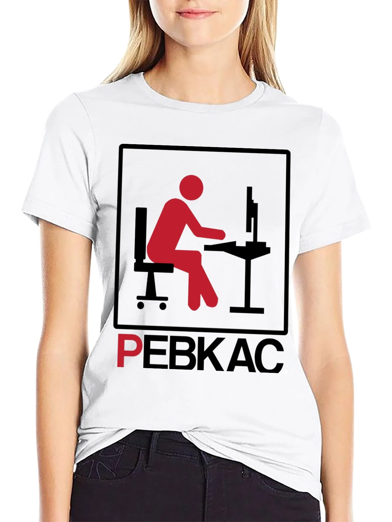 PEBKAC T-Shirt - Problem Exists Between Keyboard and Chair