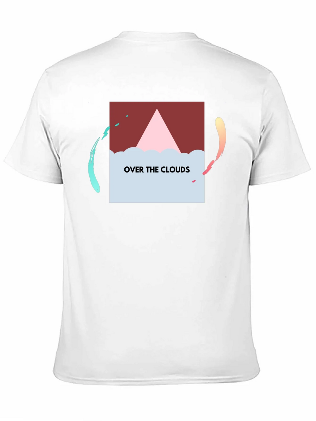 Over the Clouds Graphic Tee - Stylish Black T-Shirt
