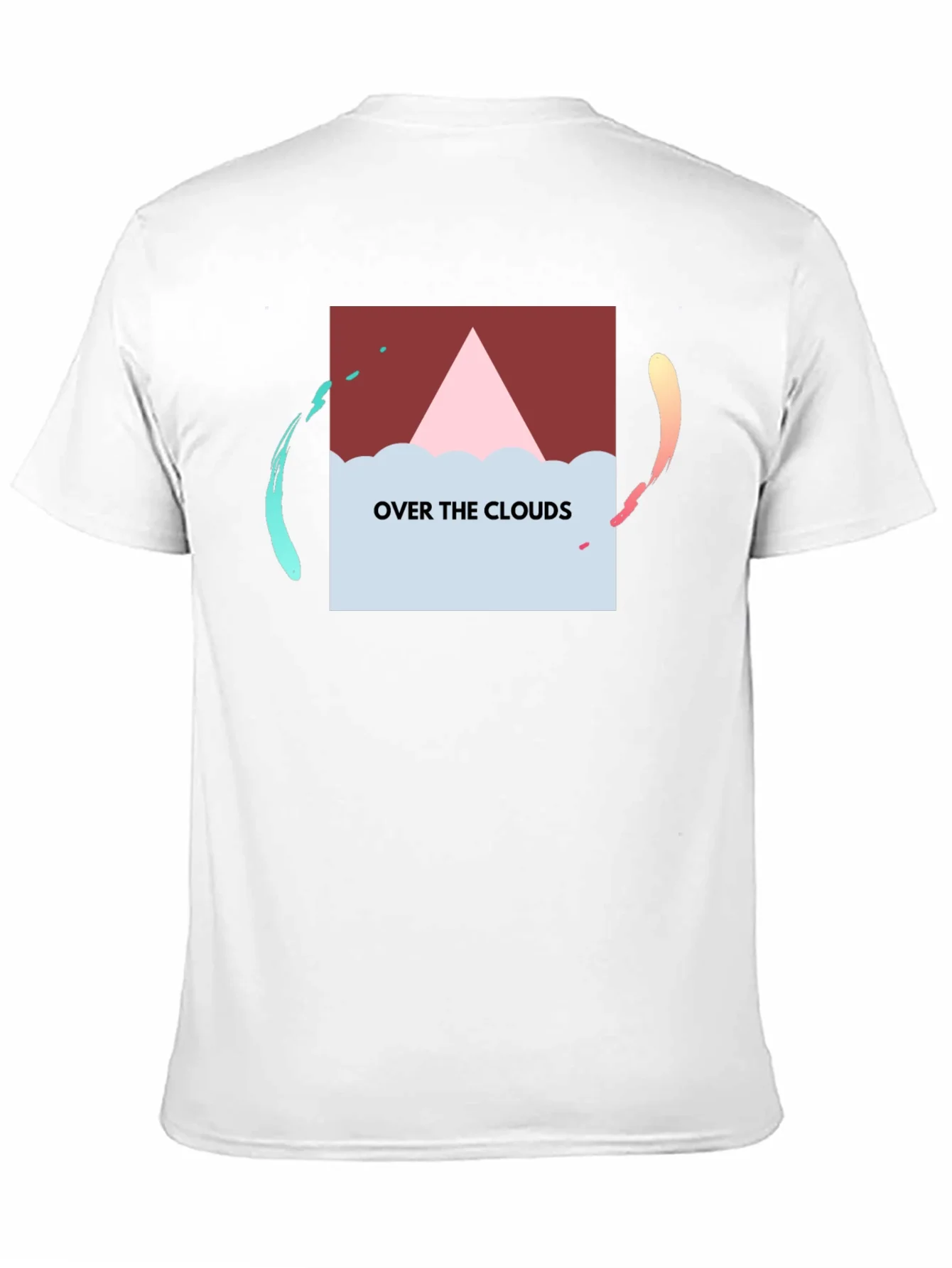 Over the Clouds Graphic Tee - Stylish Black T-Shirt
